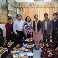 Photo inside the JAV office at the Vietnam National University.  In photo from left to right:  Ms. Nguyen Huyen Trang (Deputy Secretary General), Mr. Philip Sanvictores, Mrs. Patricia Maribel Sanvictores, Dr. Ngo Minh Thuy (JAV President), Dr. Nguyen Ngoc Binh (immediate past President of JAV) and Dr. Phang Trung Nghia (JAV Secretary-General).