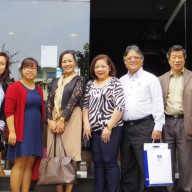 Mr. and Mrs. Philip B Sanvictores are flanked by (R-L): Dr. Phang Trung Nghia (JAV Secretary-General), Dr. Nguyen Ngoc Binh (former JAV President), Dr. Ngo Minh Thuy (incumbent JAV President), Ms. Nguyen Huyen Trang and an unidentified staff.