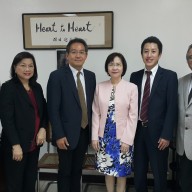 (L-R) Mr. Tetsuya Koide - Asst. Director of Japan Foundation Manila; Mrs. Ma. Elena Laurel-Loinaz - Administrator of the Philippines-Japan Friendship Foundation, Inc.; Minister Makoto Iyori - Minister of Economic Affairs Embassy of Japan; Director Nimfa de Guzman - POEA; Mr. Hiroyuki Enoki - Labor Attaché; and Mr. Philip B. Sanvictores - President of Nihongo Center Foundation