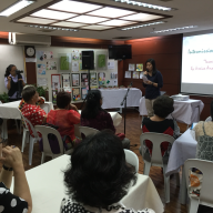 Ms. Jessica Ana Antonio, NCF Staff, singing 