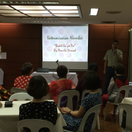 Mr. Ronilo Dincol, PJFF Staff, singing 