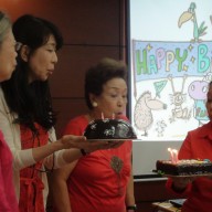 The February and March Celebrants: L-R: Mrs. Victoria A. Aoki, Mrs. Atsuko Kikuchi, Mrs. Haruko Murakami and Mrs. Bernadette A. Sanvictores