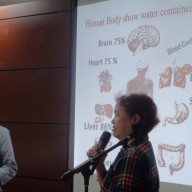 Water Purifier Demonstration, Amway. Mr. Yusuke Nakaguchi and Mrs. Masako