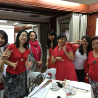 L-R: Mrs. Konomi Fukushima, Mrs. Naomi Uesugi, Mrs. Yoshiko Suzuki, Mrs. Atsuko Kikuchi, Mrs. Noriko Maruhashi, Mrs. Miho Miura and Mrs. Haruko Murakami