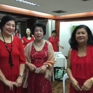 L-R: Mrs. Monica Villar Chipeco, Dra. Nona S. Ricafort, and Mrs. Teresita S. Pangantihon