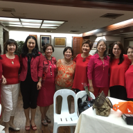 L-R: Mrs. Ma. Elena Laurel-Loinaz, Mrs. Tomoko Nakagawa, Mrs. Yuko Iyori, Mrs. Ernestina Jocson, Mrs. Teresita S. Medalla, Mrs. Amparo (Queenie) S. Mills, Mrs. Victoria S. Aoki, Ma. Marissa Saludo, Ms. Rita Baltazar