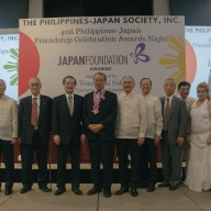 Mr. Tomoyuki Sakurai with members of the Philippines Society of Japan