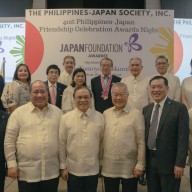 Mr. Tomoyuki Sakurai with the Board of Trustees and Officers of PHILJEC