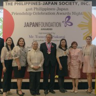 Mr. Tomoyuki Sakurai with NCF-PIJLC teachers who were grantees of the Japan Foundation Teacher Training Program held in Japan